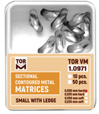 Sectional Contoured Metal Matrices, small with ledge