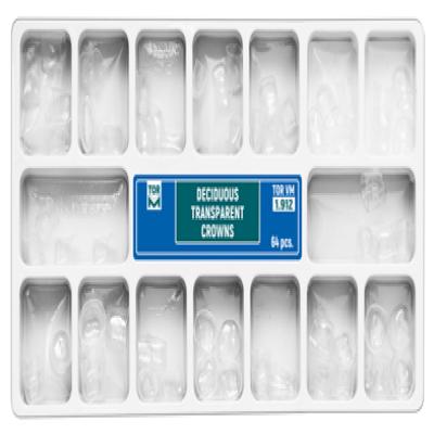 Deciduous Transparent Crowns 64 pcs.: