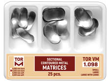 Sectional Contoured Metal Matrices 25 pcs.