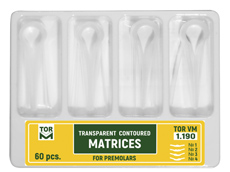 Transparent Contoured Matrices for Premolars 60 pcs.
