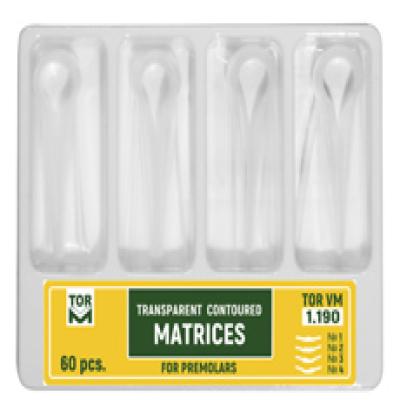 Transparent Contoured Matrices for Premolars 60 pcs.