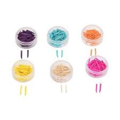 100 Pcs/ Box Dental Fixing Wooden Wedges for Restoration 6 Types Round Tips