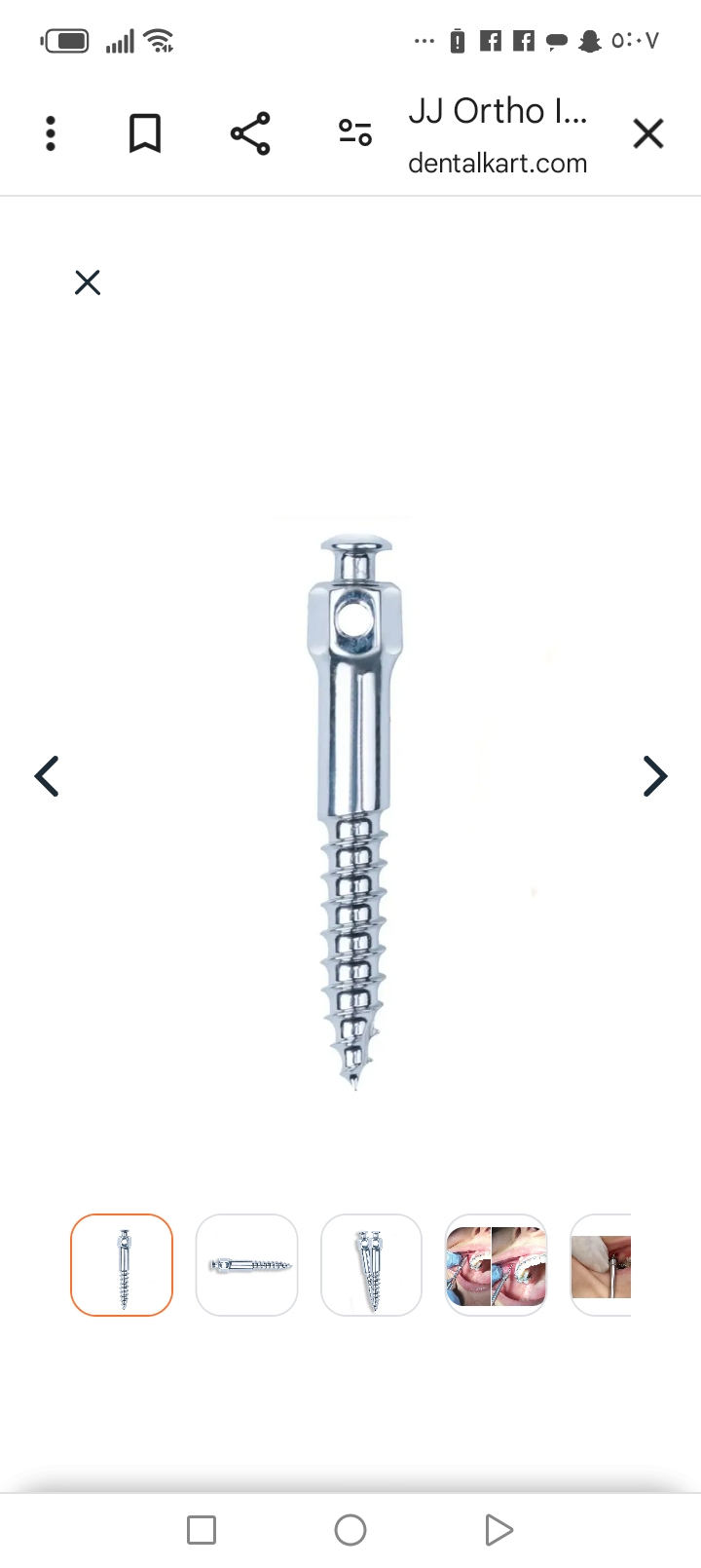 Implant screw 1.4x6mm