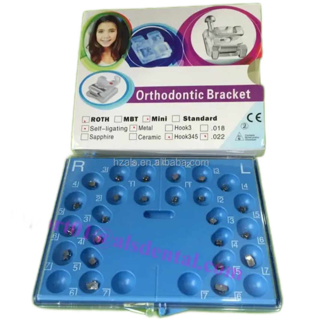 Self ligating bracket metal 