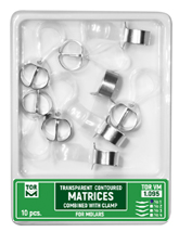 Transparent Contoured Matrices Combined with Clamp for Molars