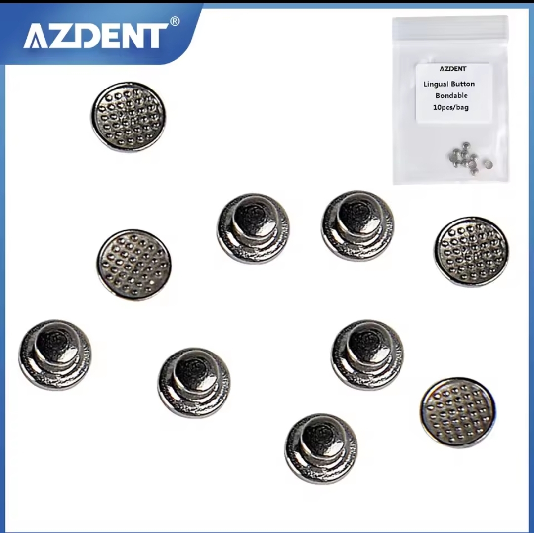 Lingual button metal 